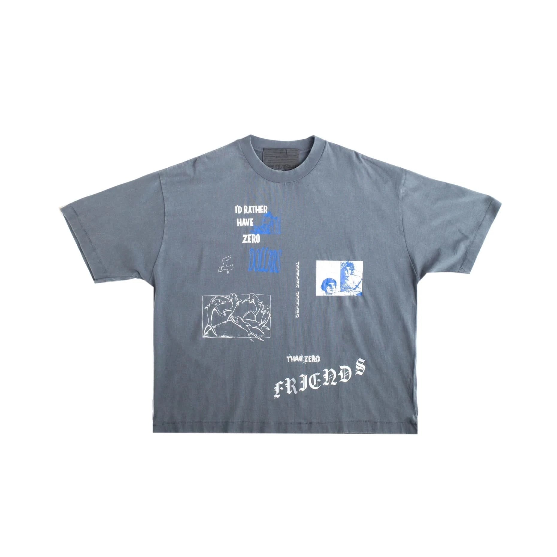 Jungles Jungles I’d Rather Tee - Grey - Gallery Streetwear