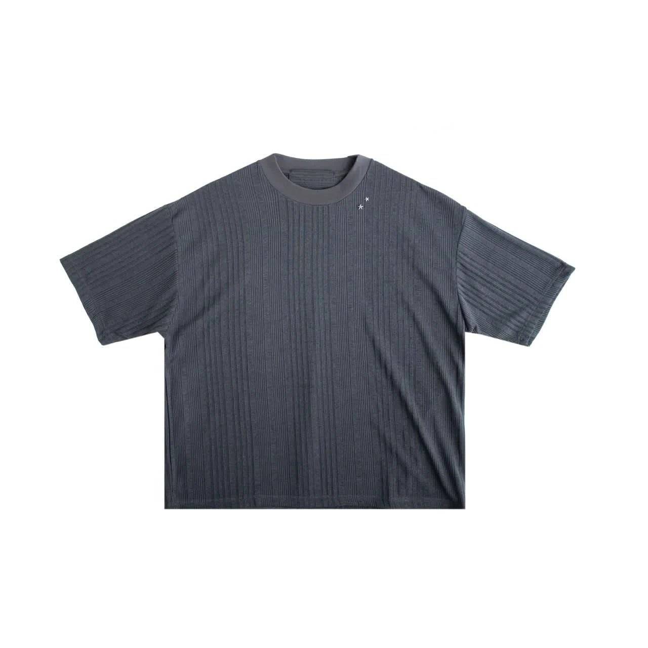 Jungles Jungles Knit Stripe Tee - Grey - Gallery Streetwear