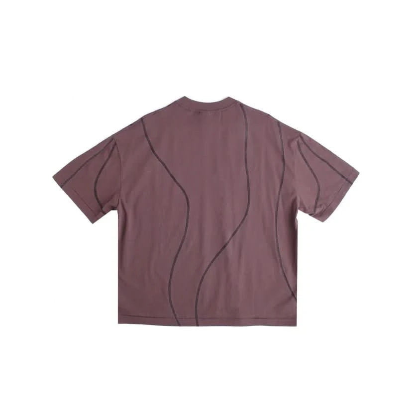 Jungles Jungles Overlock Stitch Tee – Brown - Gallery Streetwear