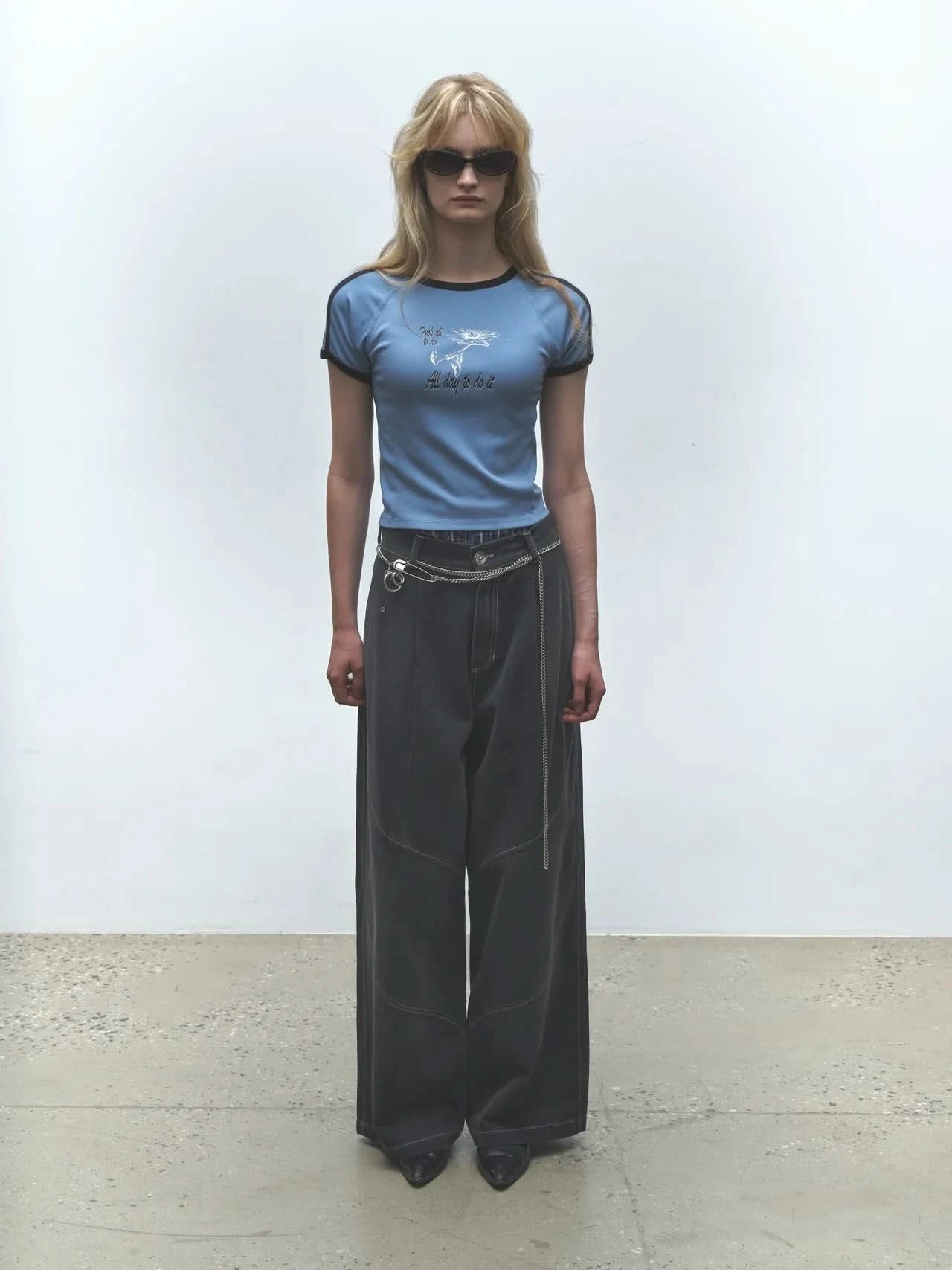 Jungles Jungles Sun Bleached Slant Pant - Grey - Gallery Streetwear