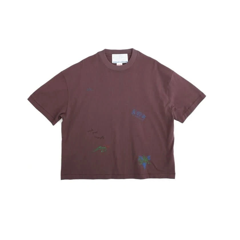 Jungles Jungles Think Good Thoughts Tee – Brown - Gallery Streetwear