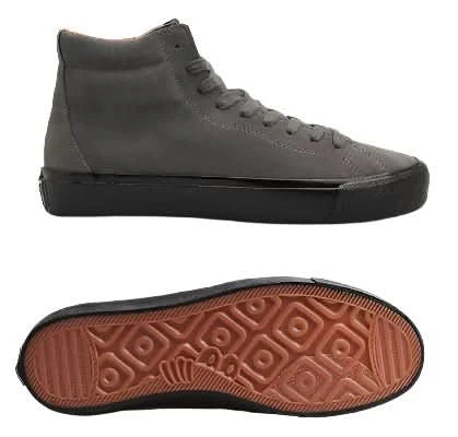 Last Resort AB VM003 Suede Hi – Steel Grey / Black Skate Shoes - Gallery Streetwear