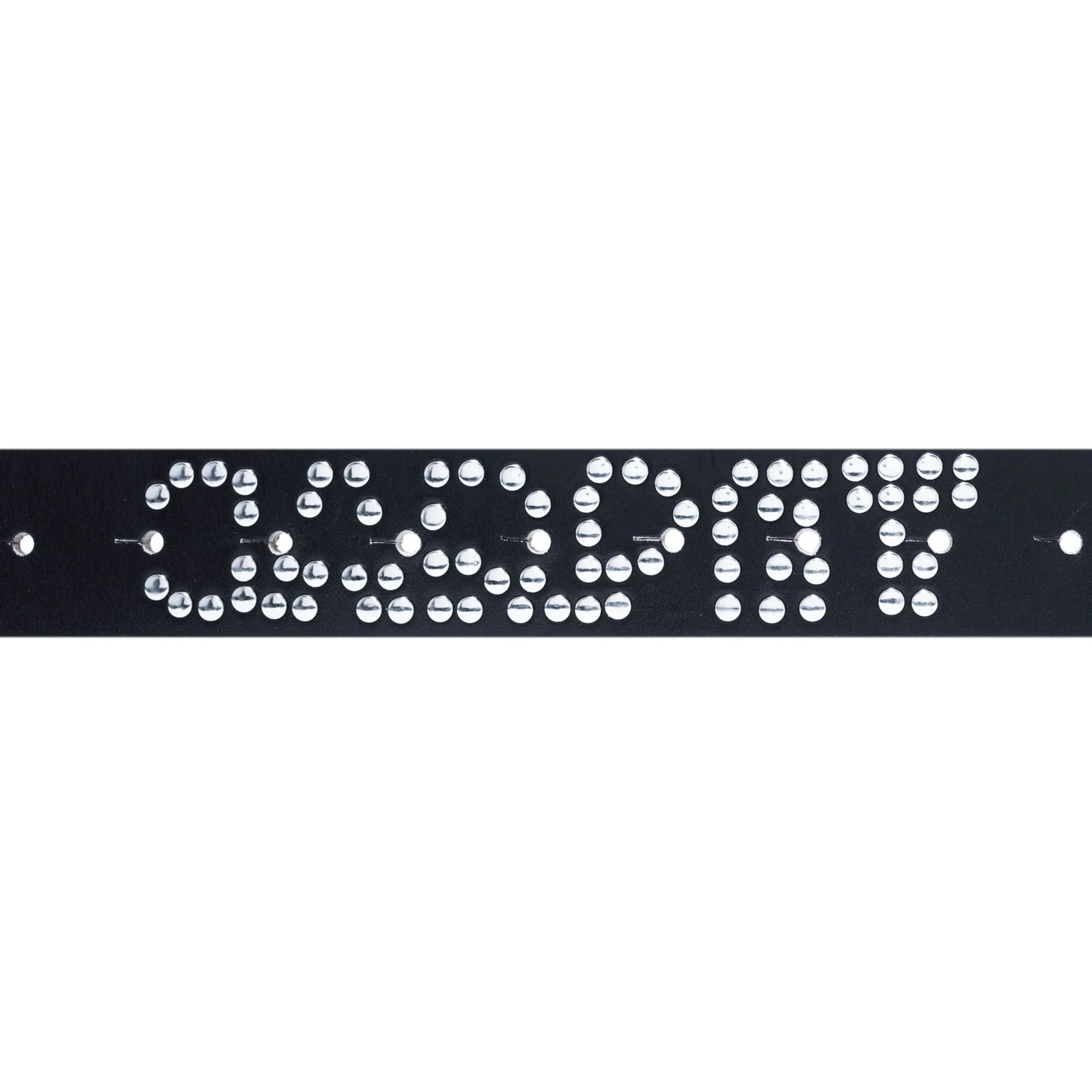 Carpet Company Riveted Leather Belt – Black
