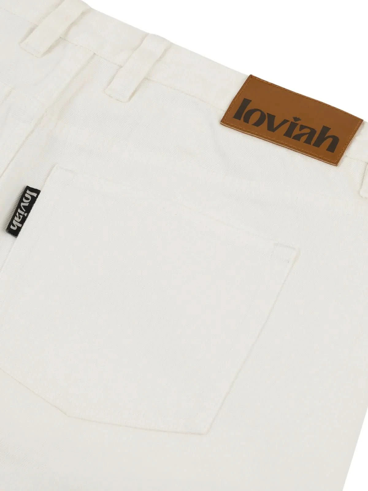 Loviah 1990 Baggy Denim – Bleach Sand Wash Skate Pants - Gallery Streetwear