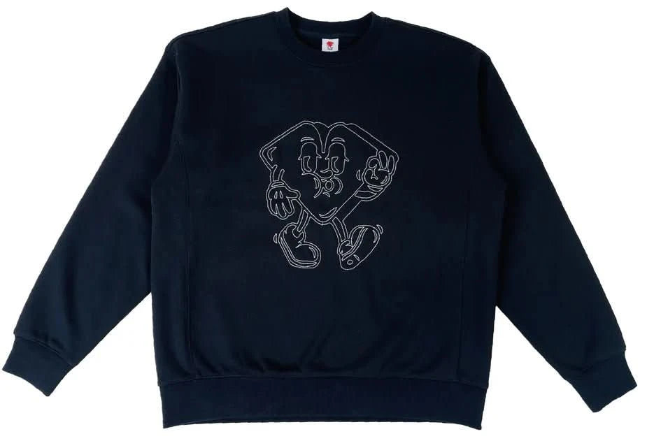 Loviah Big Man Crewneck – Black Heavyweight Skate Sweater - Gallery Streetwear