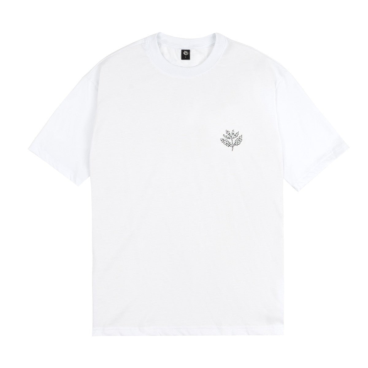Magenta Migration Tee – White Heavyweight Skate T-Shirt - Gallery Streetwear
