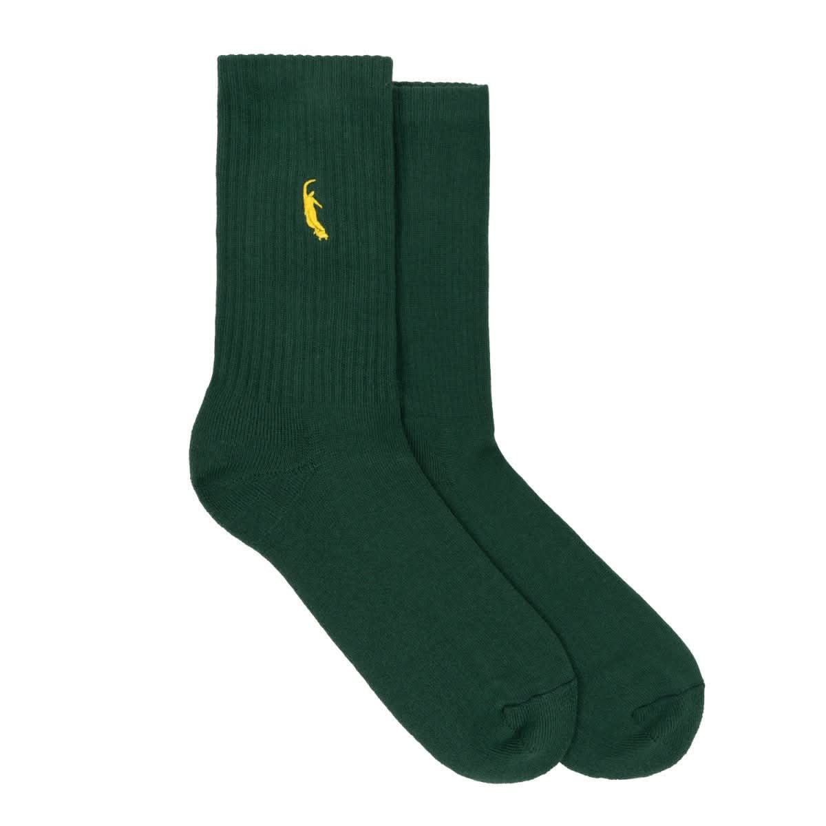 Magenta PWS Socks – Embroidered Cotton Crew Socks (2 Colours) - Gallery Streetwear