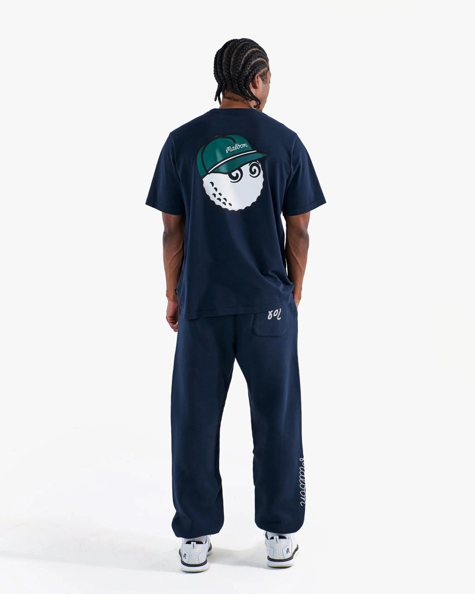 Malbon Golf Bermuda Baldwin Tee - Navy - Gallery Streetwear