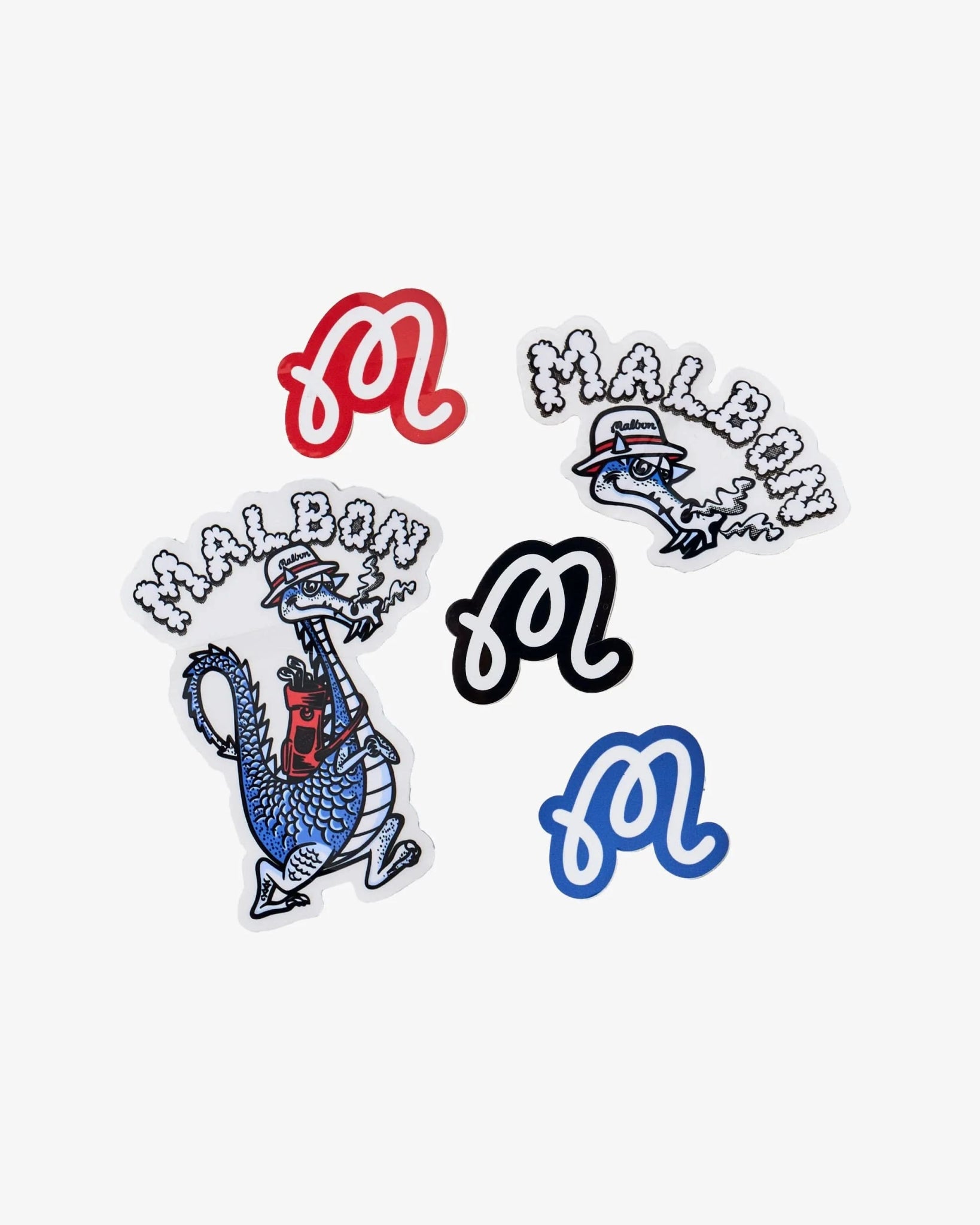Malbon Golf Dragon Sticker Pack - Gallery Streetwear