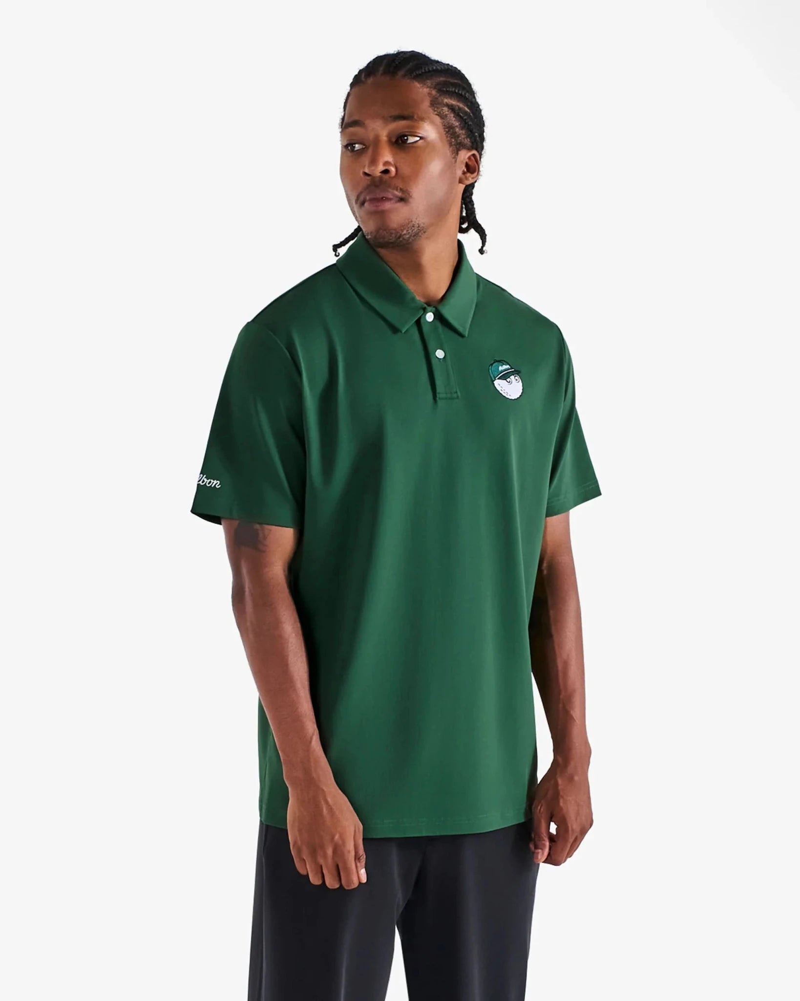 Malbon Golf Fairway Baldwin Polo â Forest - Gallery Streetwear