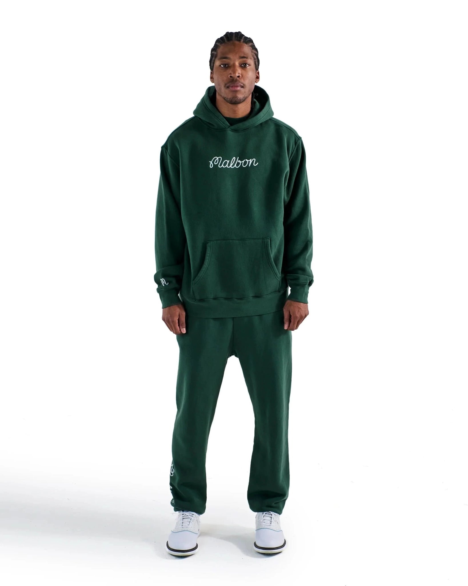 Malbon Golf Fesque Hoodie – Forest Green - Gallery Streetwear