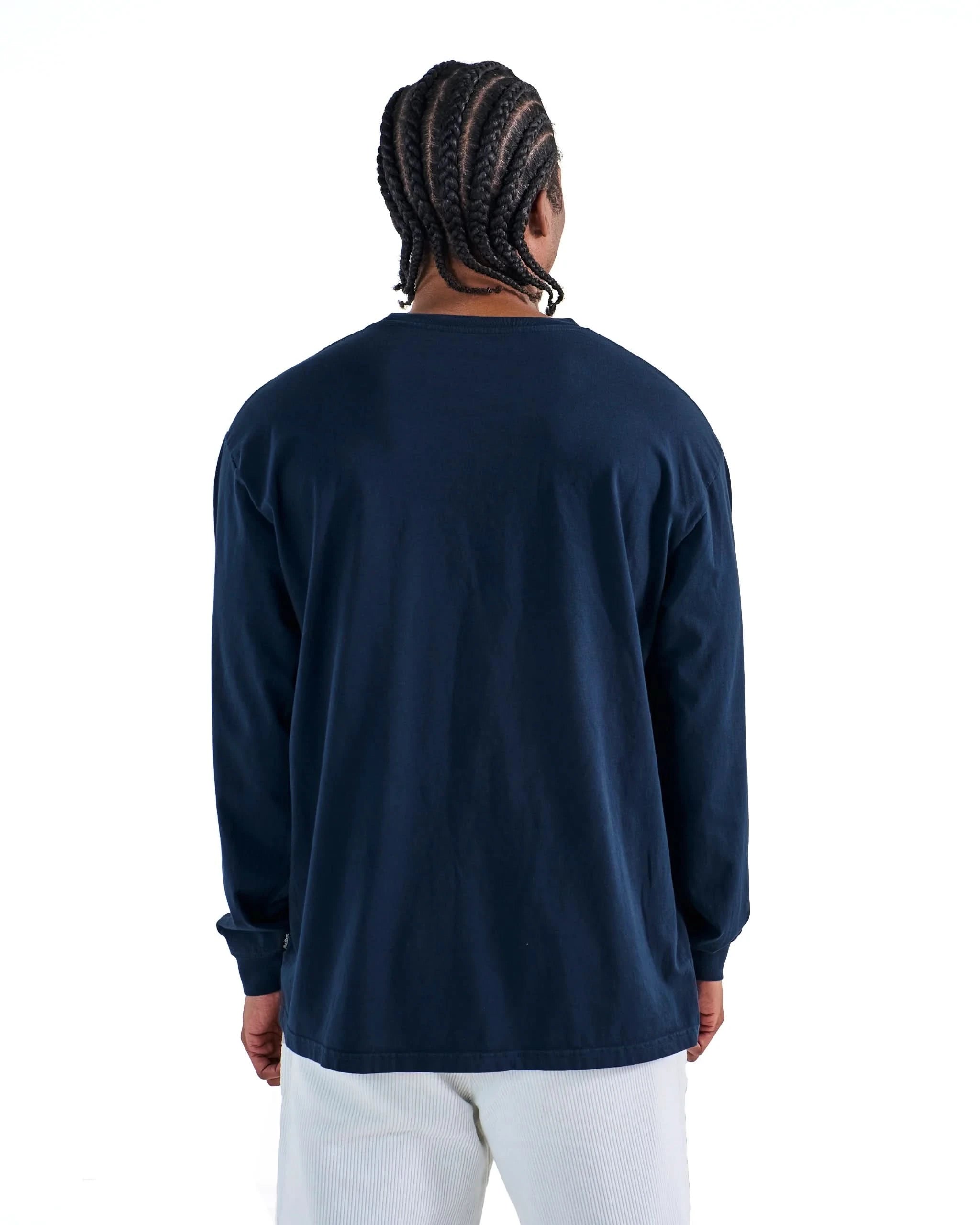 Malbon Golf Gorse L/S Tee - Navy - Gallery Streetwear