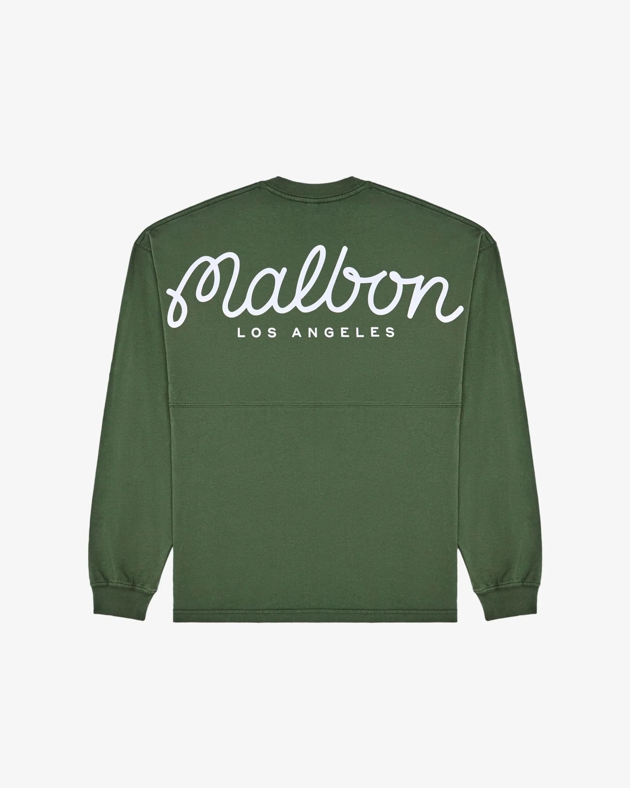Malbon Golf Horizon Long Sleeve Tee - Green - Gallery Streetwear