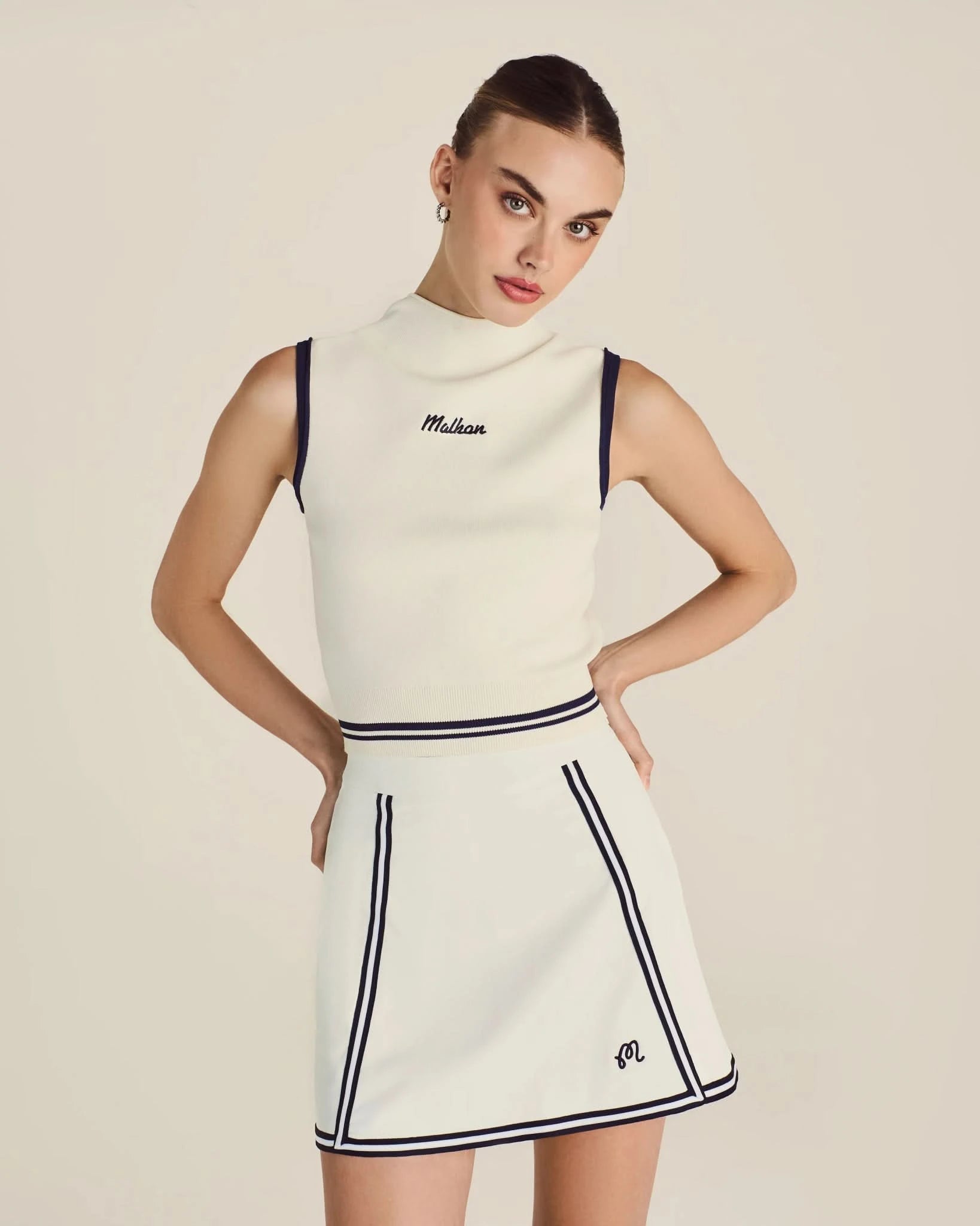 Malbon Golf | Lia Skirt - Ivory - Gallery Streetwear