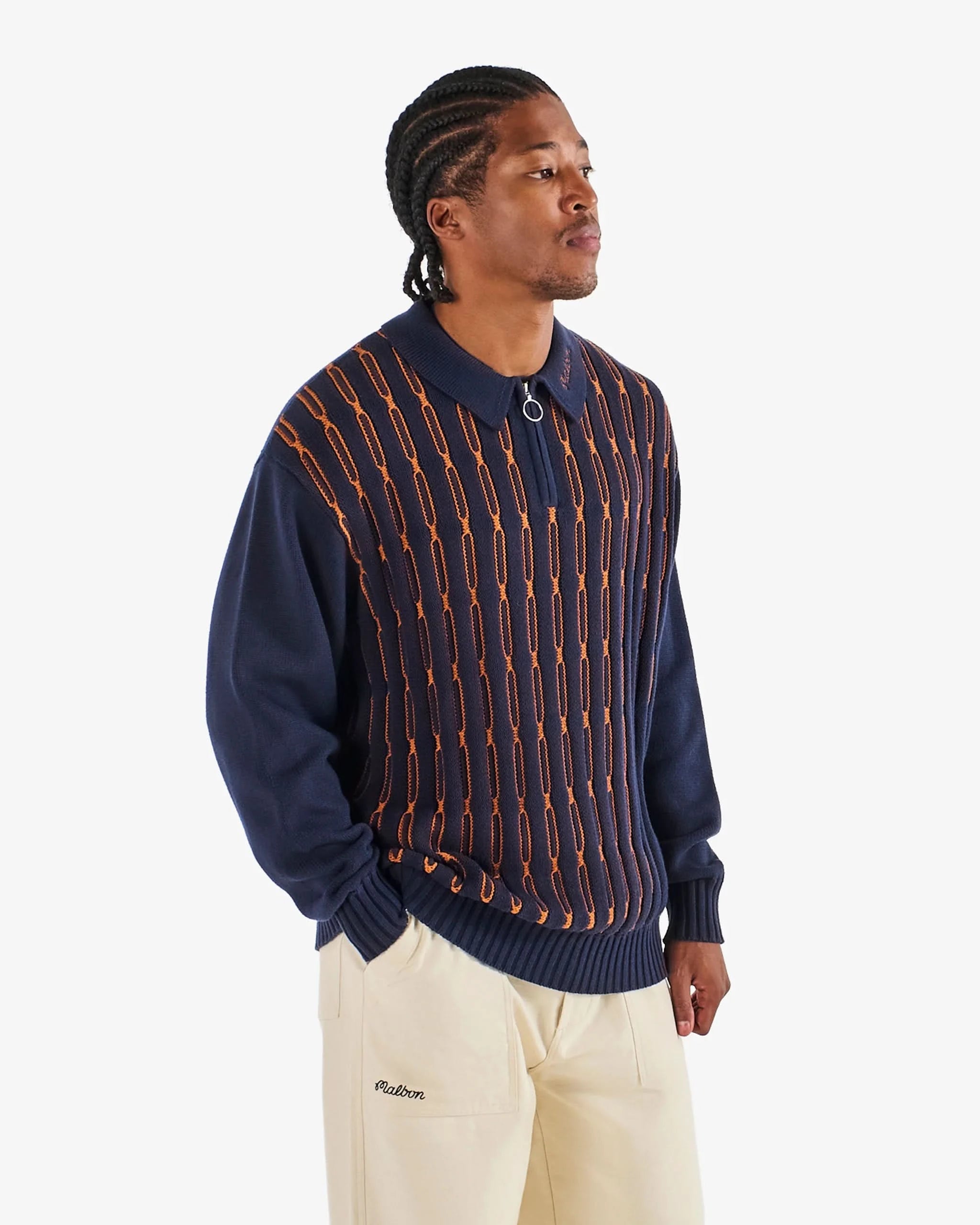 Malbon Golf Links Polo Sweater - Gallery Streetwear