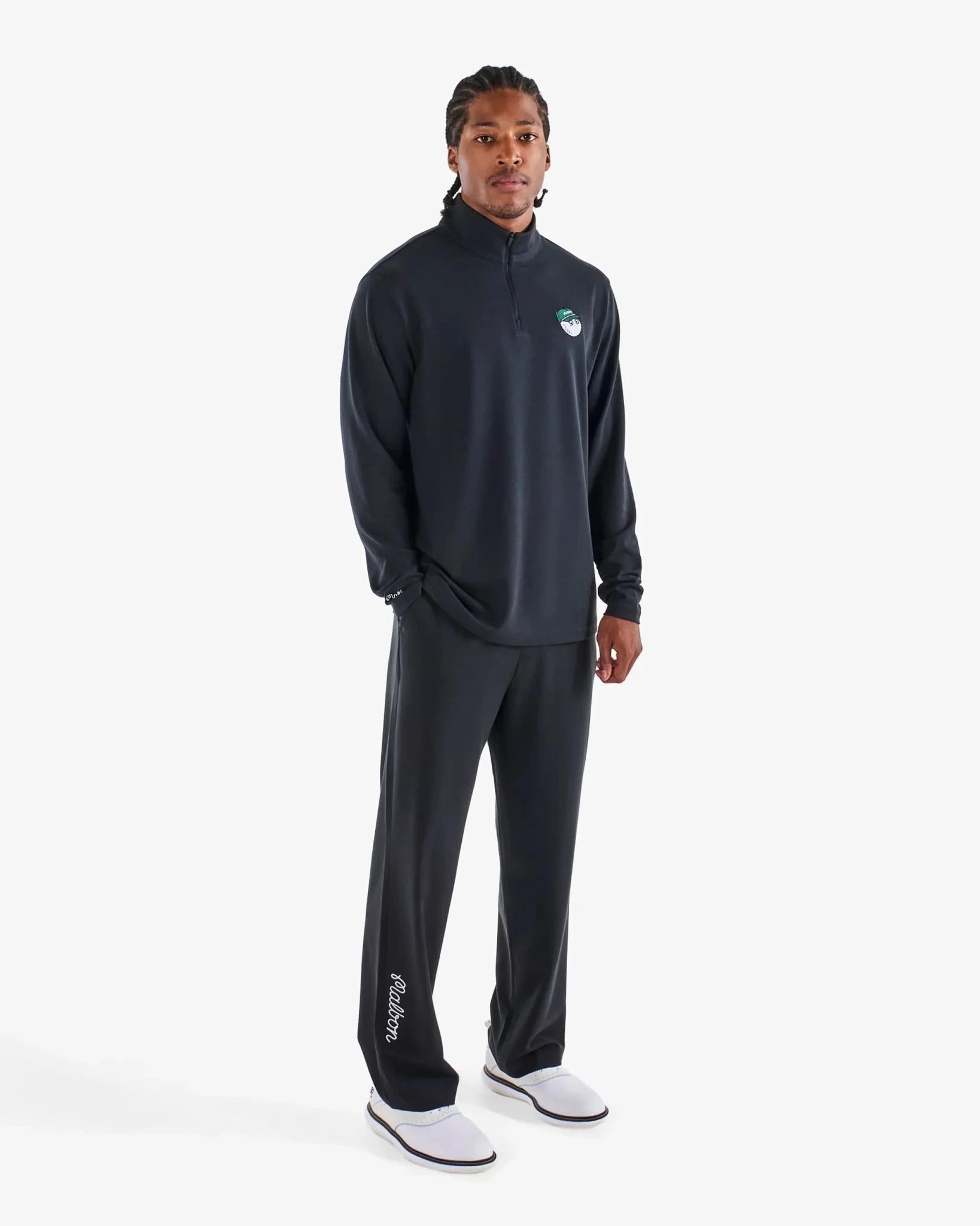 Malbon Golf Magnolia CoolCore Pant - Black - Gallery Streetwear