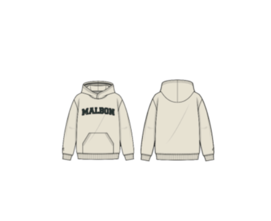 Malbon Golf Preston Fesque Hoodie - Ivory - Gallery Streetwear