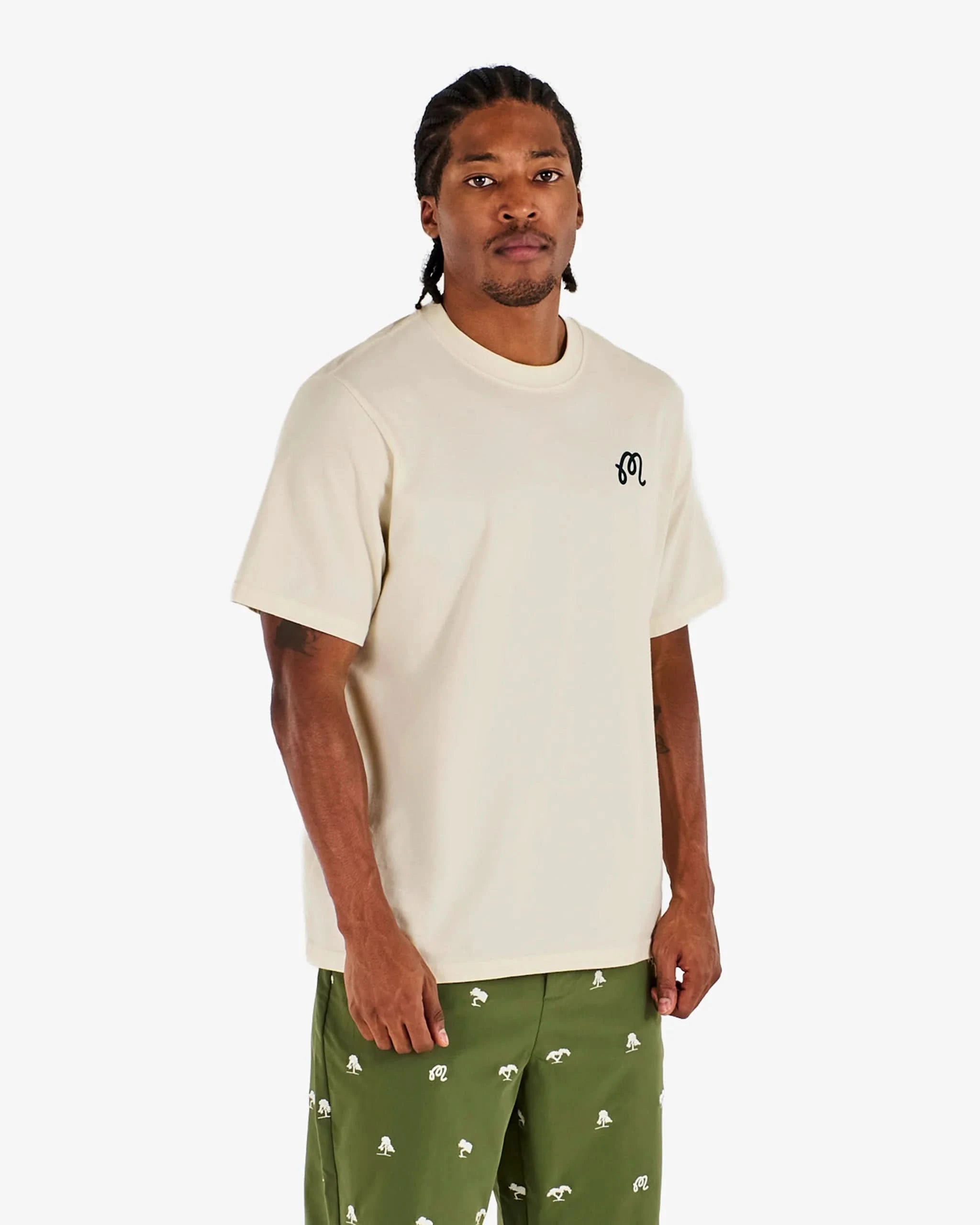 Malbon Golf Torrey Pines Bermuda Eagle Tee - Beige - Gallery Streetwear