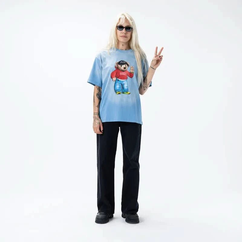 Market | Fit Check Bear T-shirt Blue - Gallery Streetwear