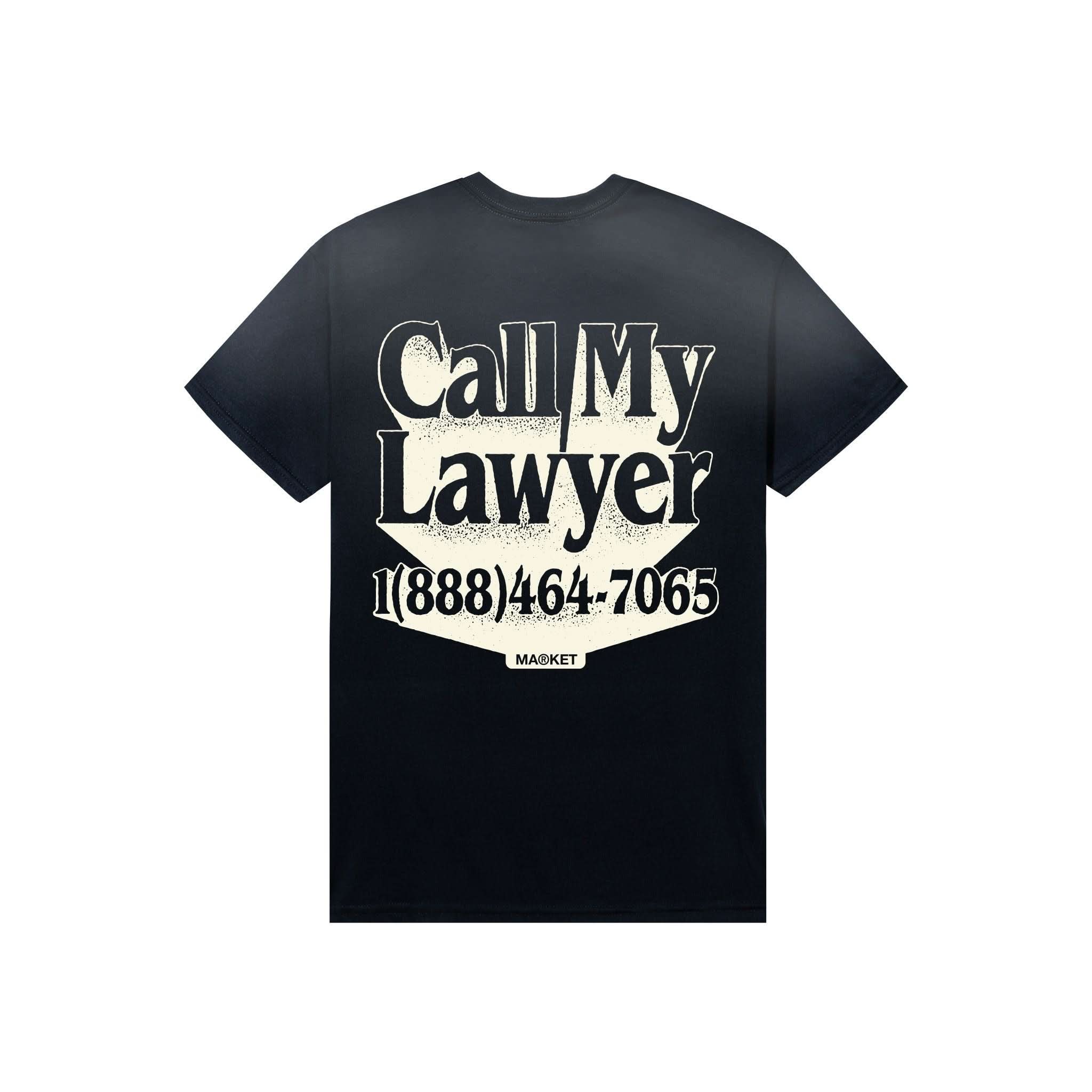 Market Studios | Call My Lawyer 3D T-Shirt – Black - Gallery Streetwear