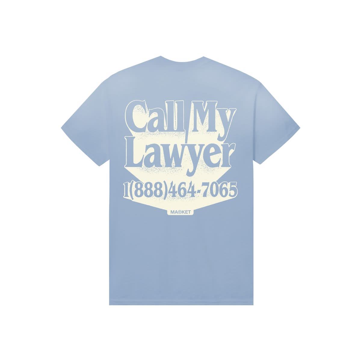 Market Studios | Call My Lawyer 3D T-Shirt – Blue - Gallery Streetwear
