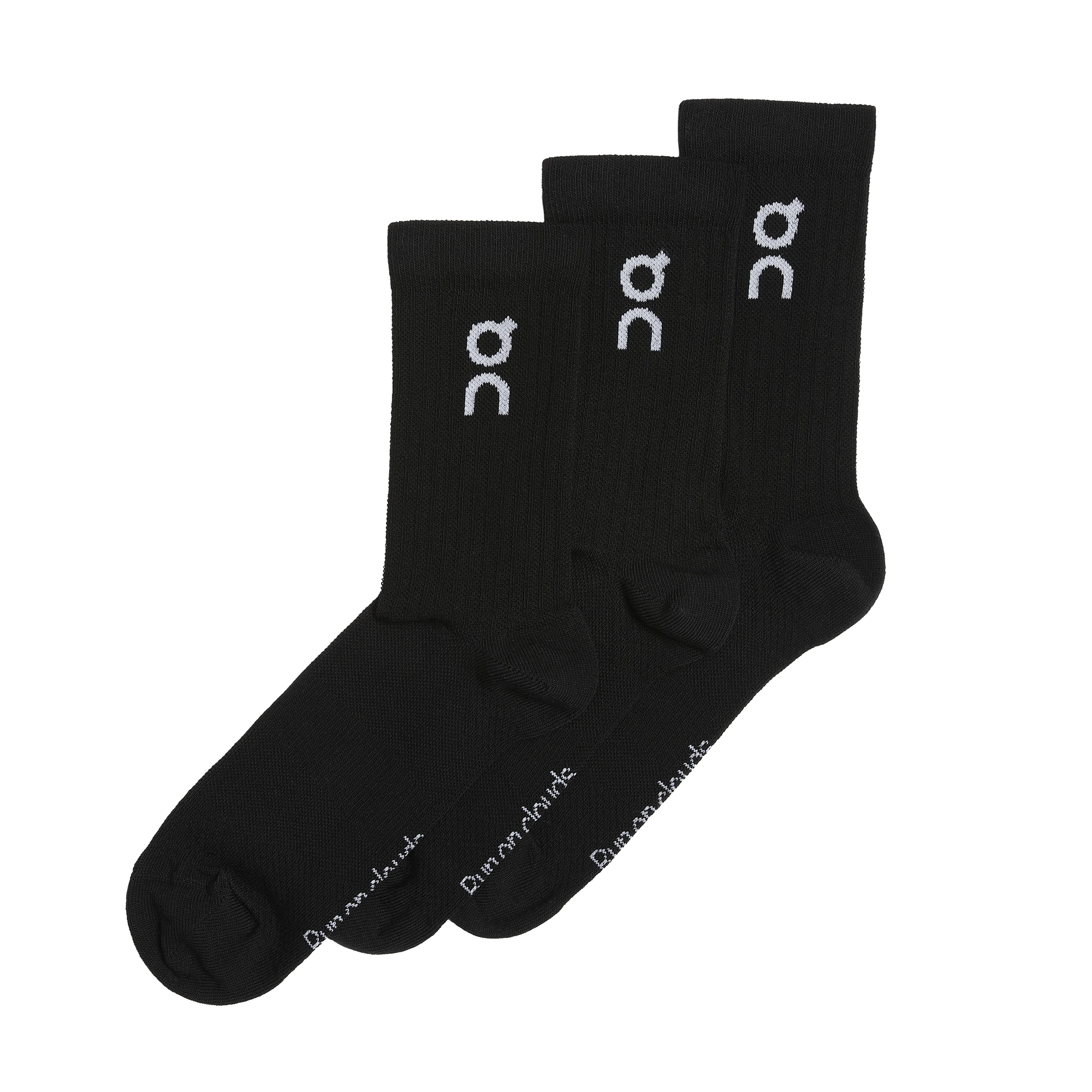 On. | Logo Sock High 3P Black - Gallery Streetwear