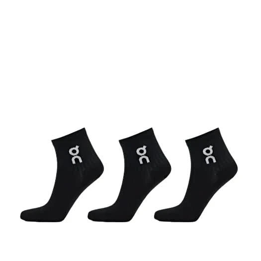 On. | Logo Sock Mid 3P Black - Gallery Streetwear