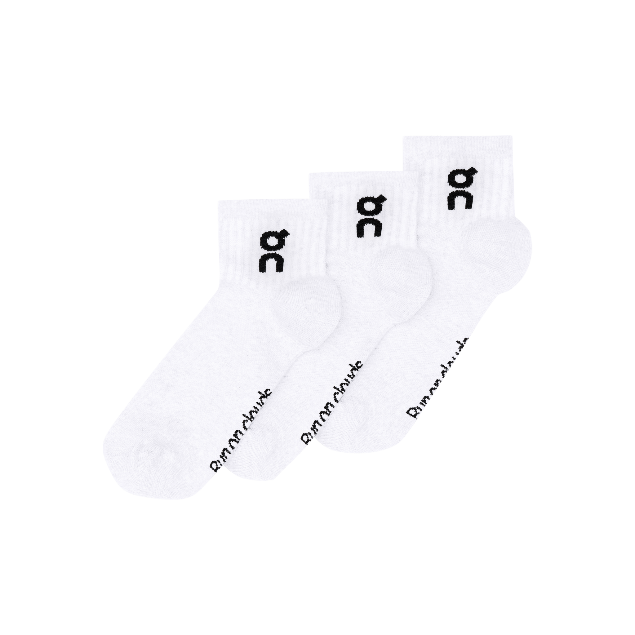 On. | Logo Sock Mid 3P White - Gallery Streetwear