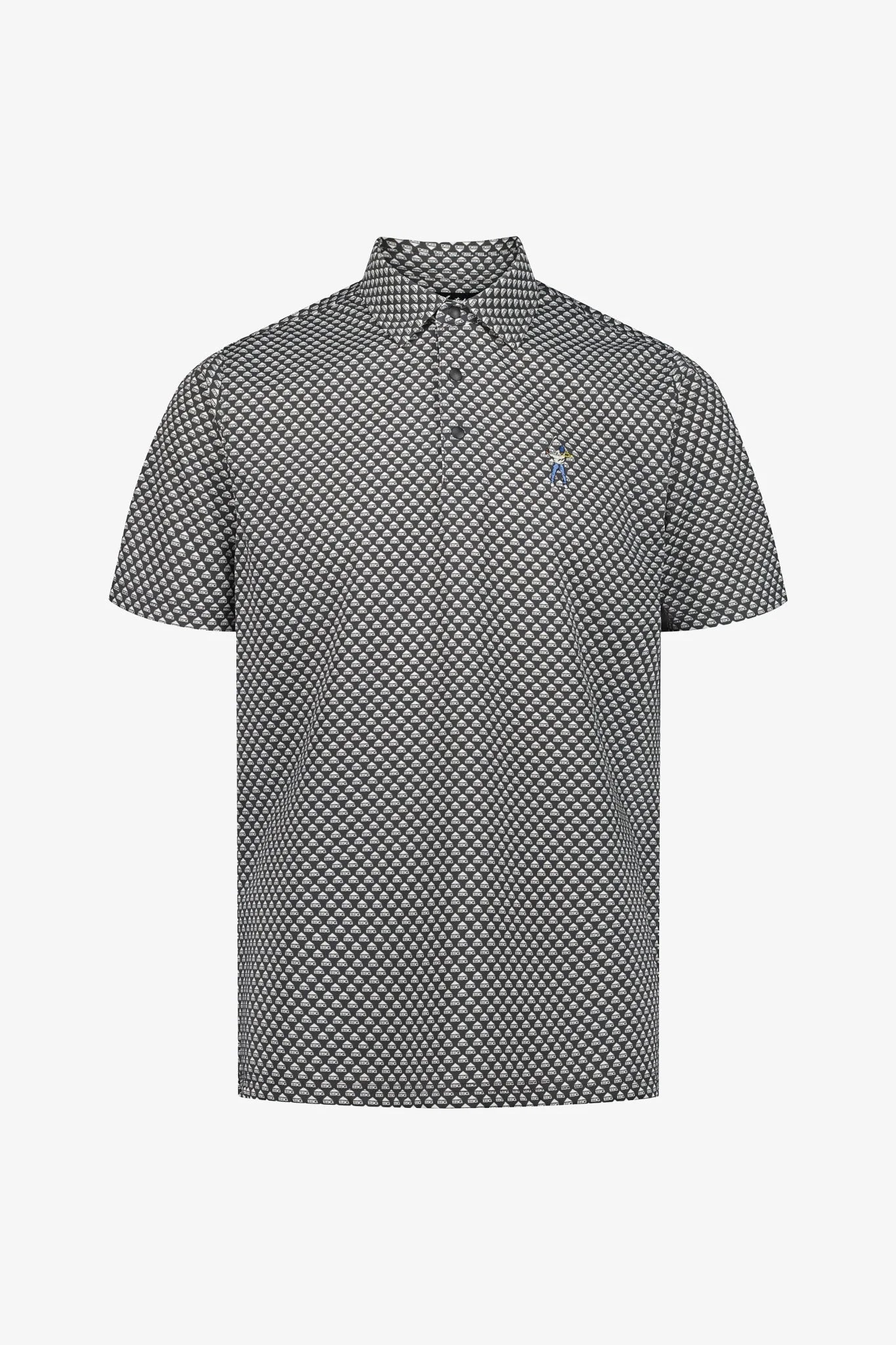 Eastside Golf Snap Placket Polo Geo ESG Print