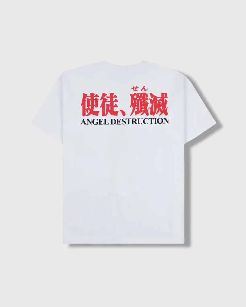 Pleasures Eva 1 T-Shirt – Anime Graphic Tee in White - Gallery Streetwear