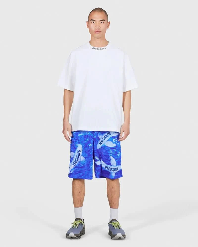 Pleasures Koi Mesh Shorts – Blue All Over Koi Fish Print Shorts - Gallery Streetwear
