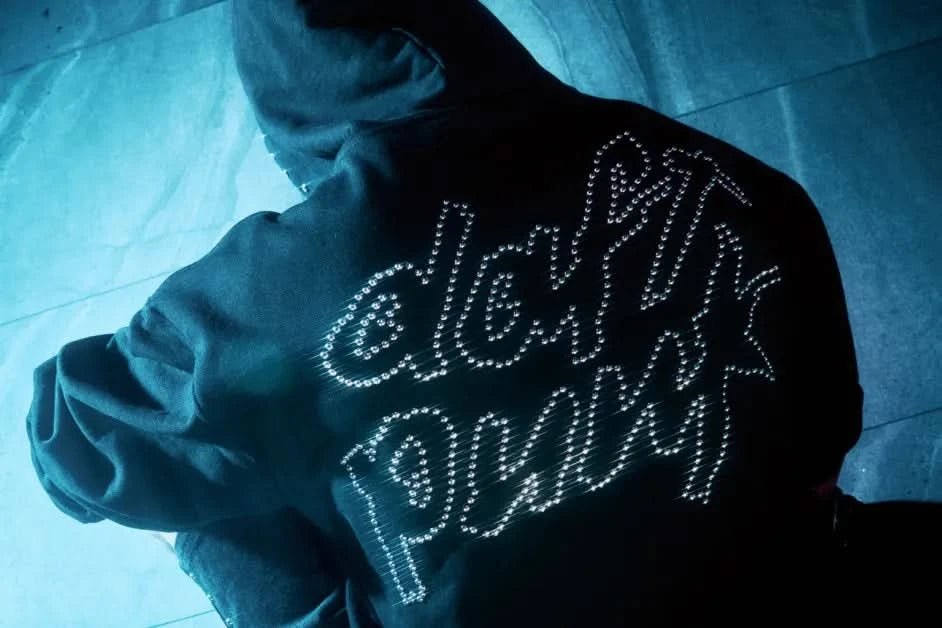 Pleasures x Daft Punk | Lucky Studded Hoodie - Gallery Streetwear