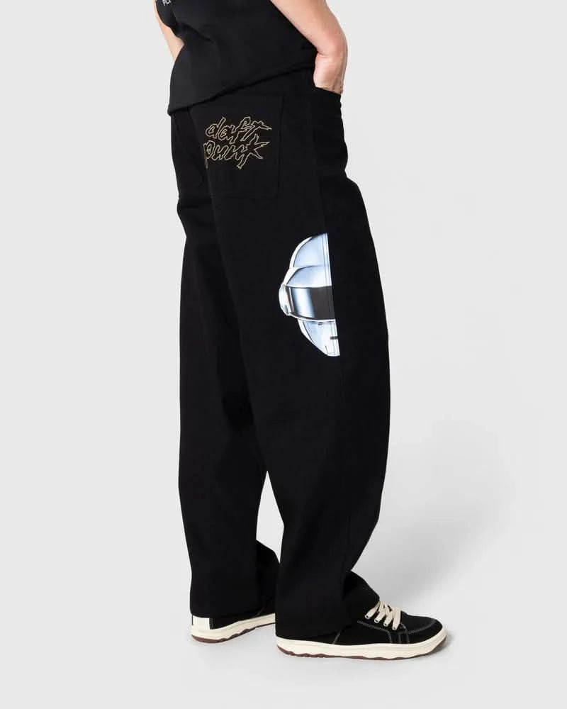 Pleasures x Daft Punk | Ram Baggy Jeans – Black - Gallery Streetwear