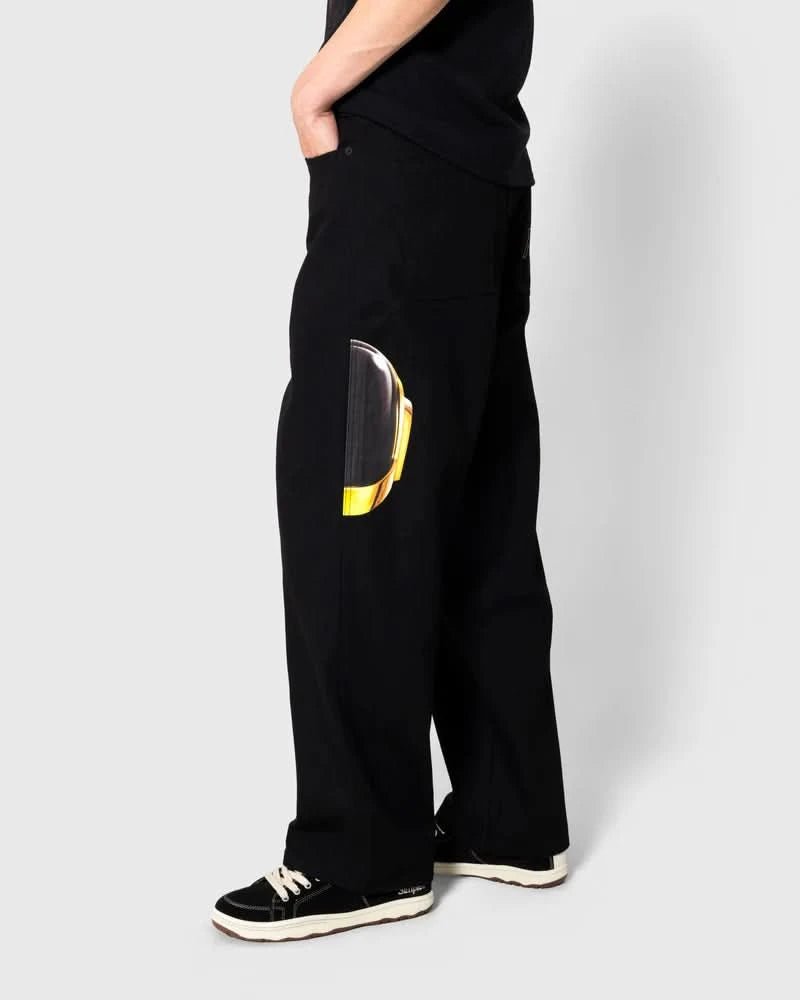 Pleasures x Daft Punk | Ram Baggy Jeans – Black - Gallery Streetwear