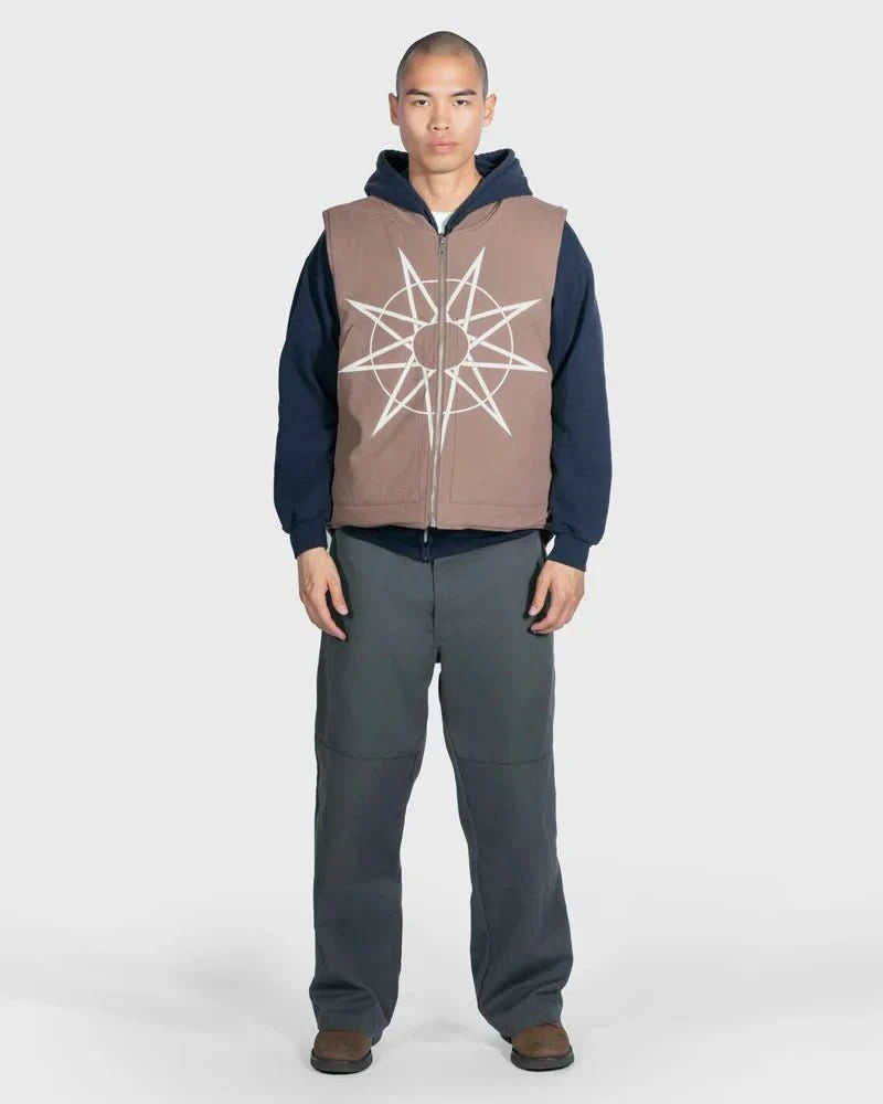 PLEASURES x Slipknot Goat Padded Vest – Duck Canvas Metal Streetwear Layer - Gallery Streetwear