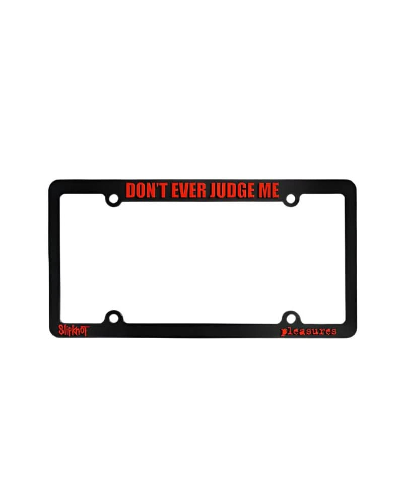 PLEASURES x Slipknot Judge License Plate Frame – Official Band Collab - Gallery Streetwear