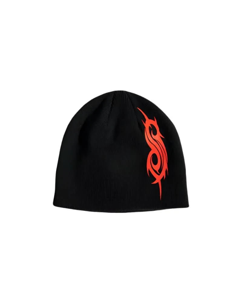 PLEASURES x Slipknot S Skully Beanie – Black Winter Hat for Fans of Band Merch & Streetwear - Gallery Streetwear