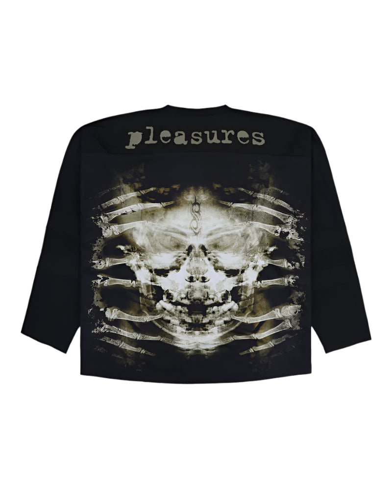 PLEASURES x Slipknot X - Ray Hockey Jersey – Black Mesh Metal Streetwear Jersey - Gallery Streetwear