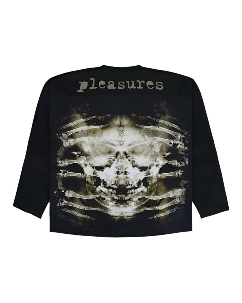 PLEASURES x Slipknot X - Ray Hockey Jersey – Black Mesh Metal Streetwear Jersey - Gallery Streetwear