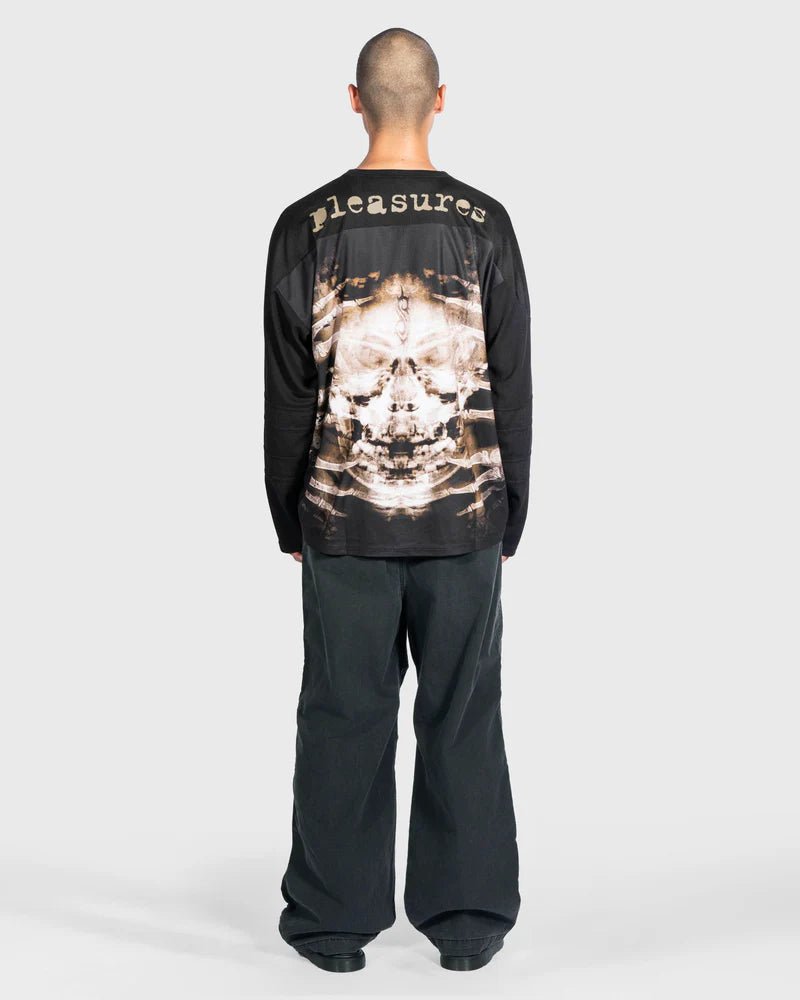 PLEASURES x Slipknot X - Ray Hockey Jersey – Black Mesh Metal Streetwear Jersey - Gallery Streetwear