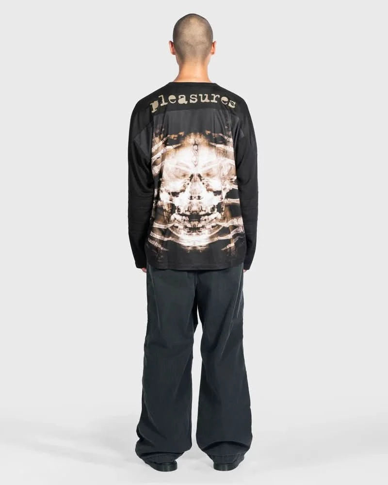 PLEASURES x Slipknot X - Ray Hockey Jersey – Black Mesh Metal Streetwear Jersey - Gallery Streetwear