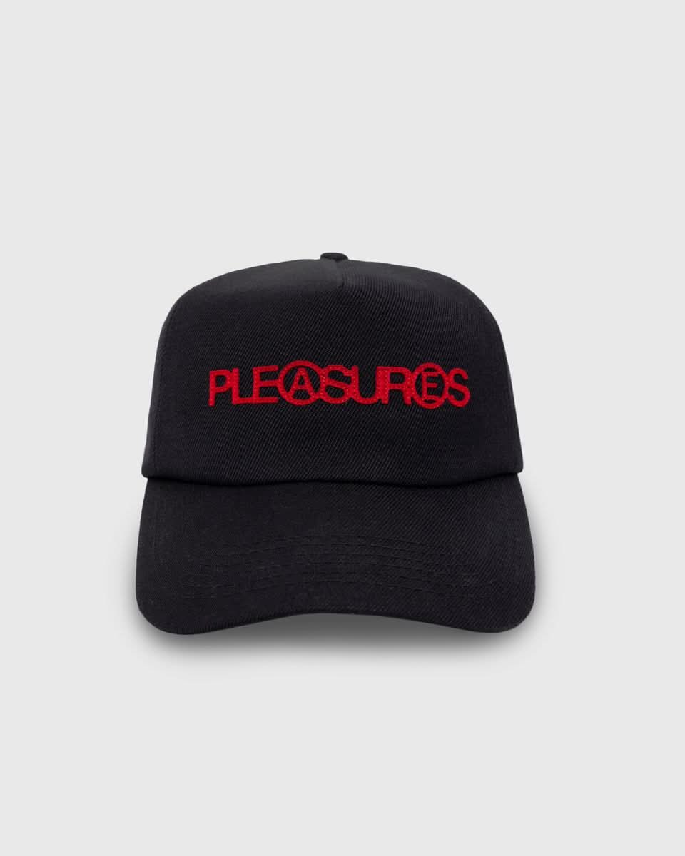 Pleasures Zine Strapback Hat - Black - Gallery Streetwear