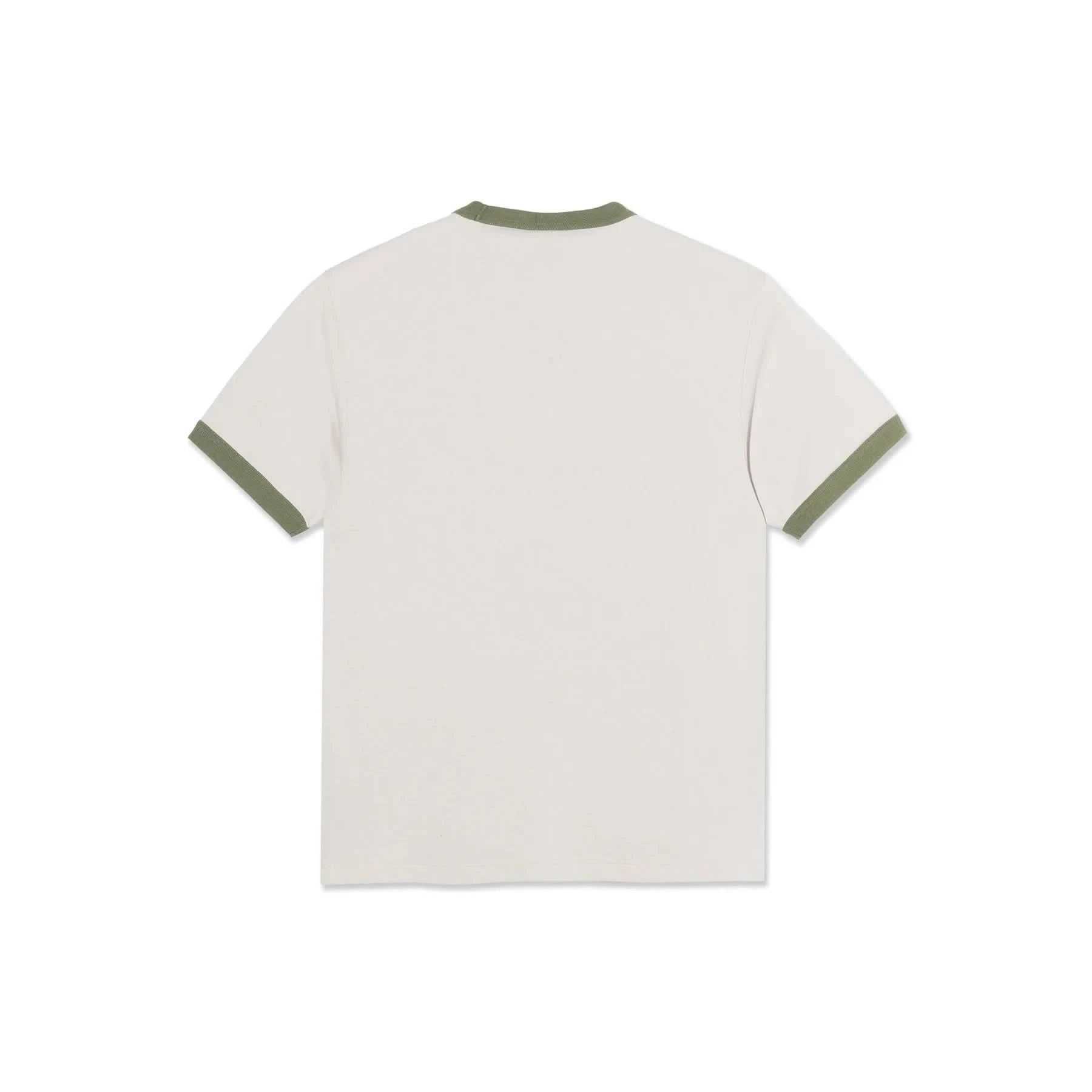 Polar Skate Co. Ringer Tee - Taupe / Green - Gallery Streetwear