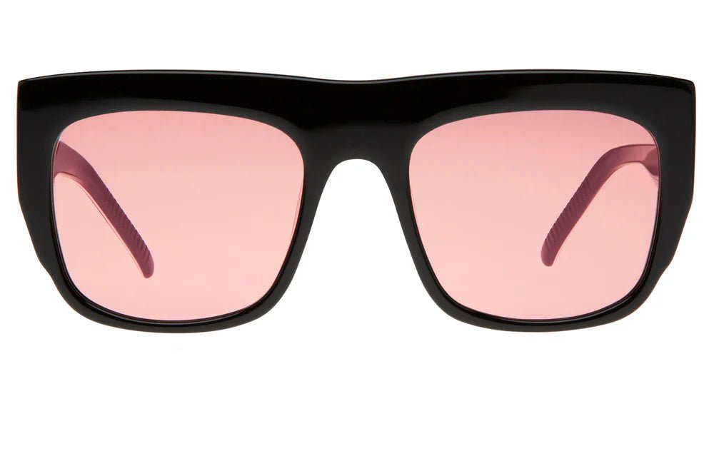 Spitfire Cut 117 – Black Oversized Sunglasses with Purple Lenses - Gallery Streetwear