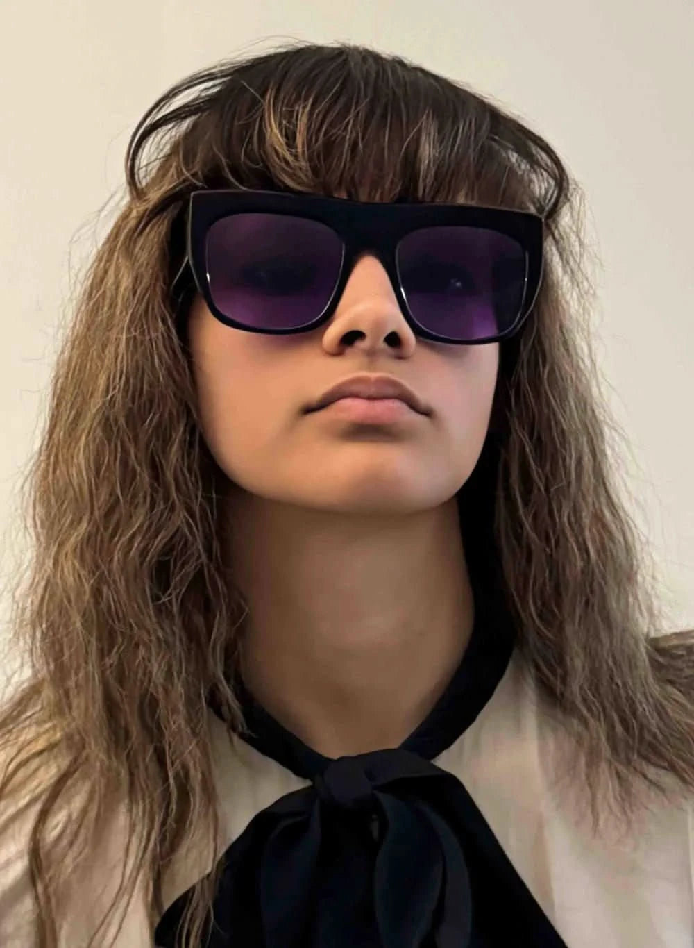 Spitfire Cut 117 – Black Oversized Sunglasses with Purple Lenses - Gallery Streetwear