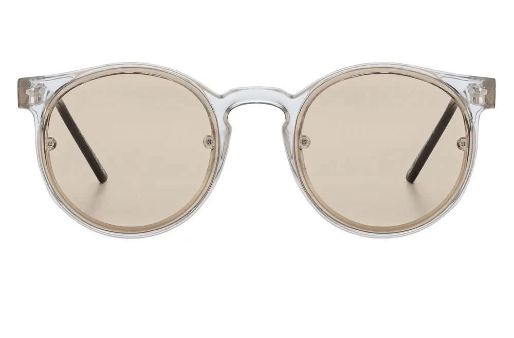 Spitfire Post Punk – Clear & Tan Flat Lens Sunglasses - Gallery Streetwear