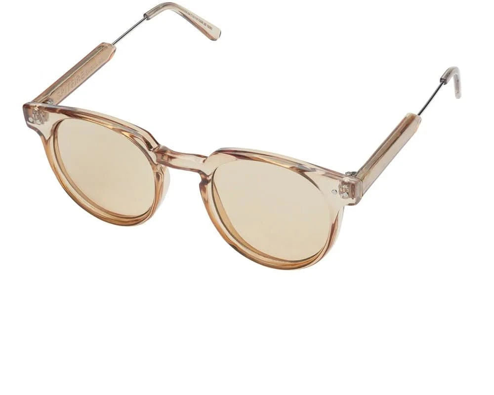 Spitfire Teddy Boy Glasses – Tan Acetate Optical Frames with UV Protection - Gallery Streetwear