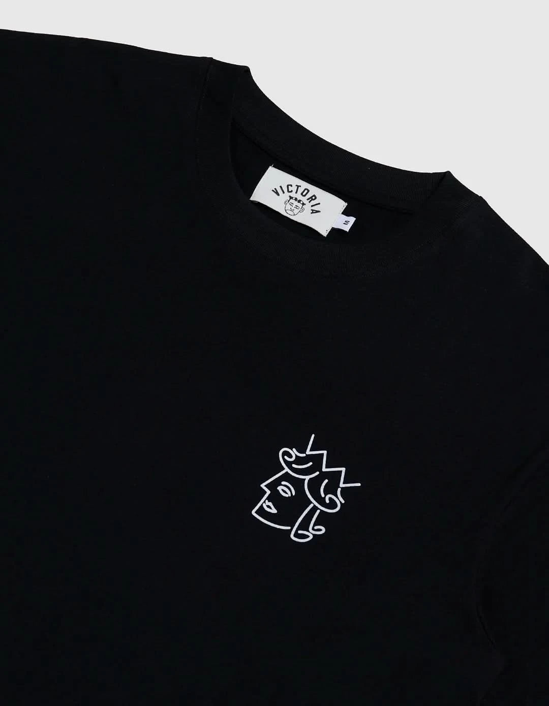 Victoria HK Queenhead Logo Tee - Black