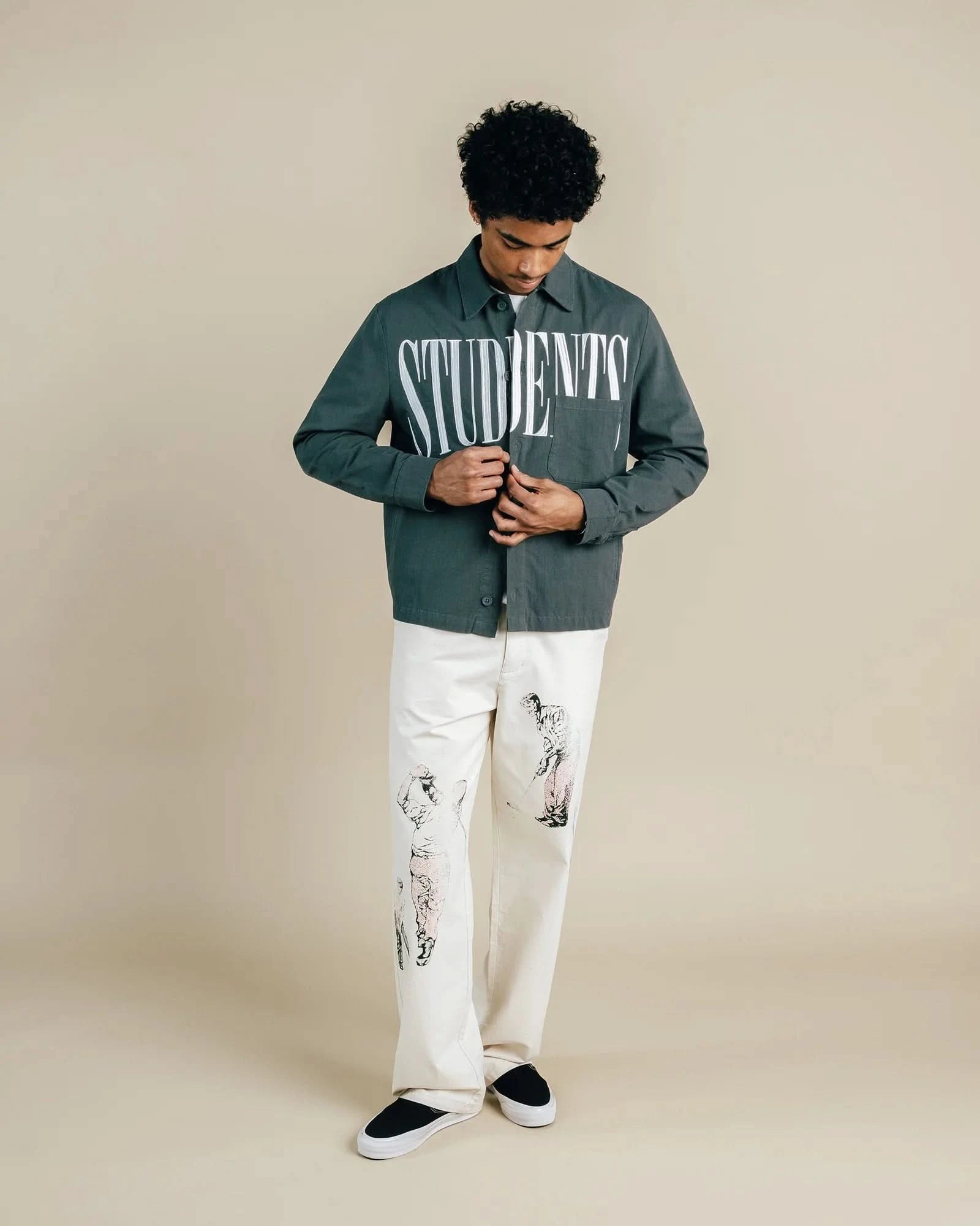 Students Golf Garrick Chore Jacket - Navy - Gallery Streetwear