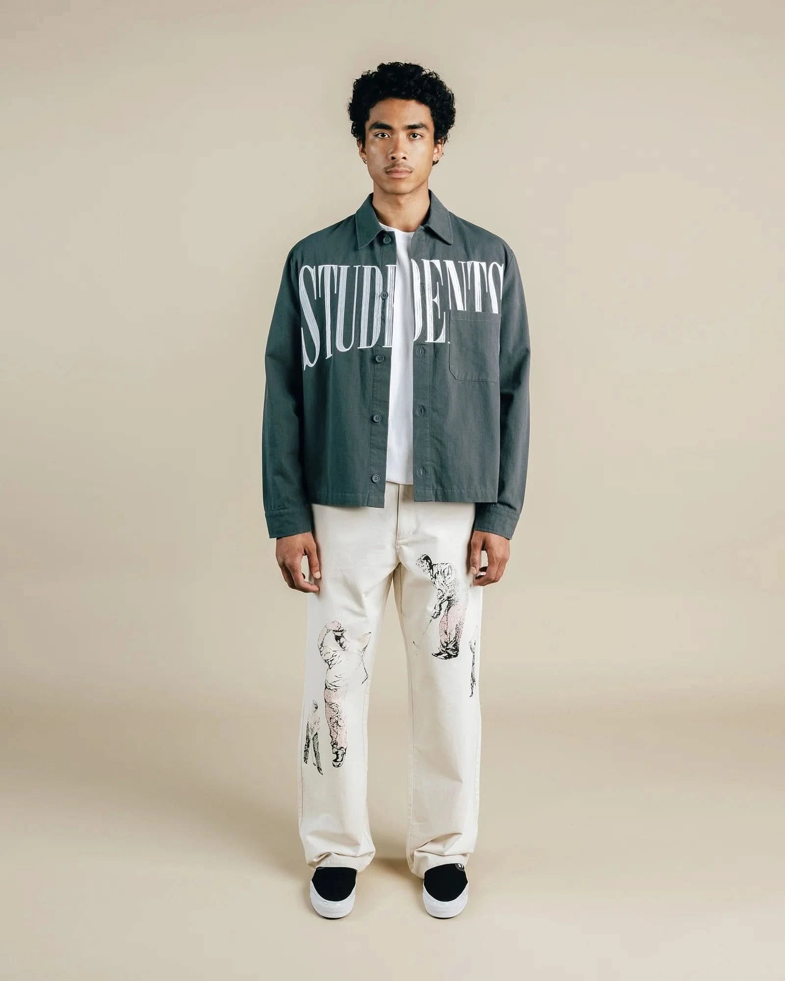 Students Golf Garrick Chore Jacket - Navy - Gallery Streetwear